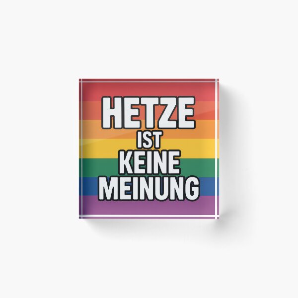 Item preview, Hetze ist keine Meinung - Linke Antifa Sticker designed and sold by LoFizzy.