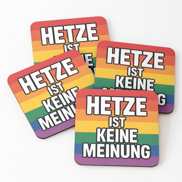 Item preview, Hetze ist keine Meinung - Linke Antifa Sticker designed and sold by LoFizzy.