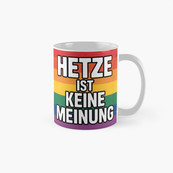 Item preview, Hetze ist keine Meinung - Linke Antifa Sticker designed and sold by LoFizzy.