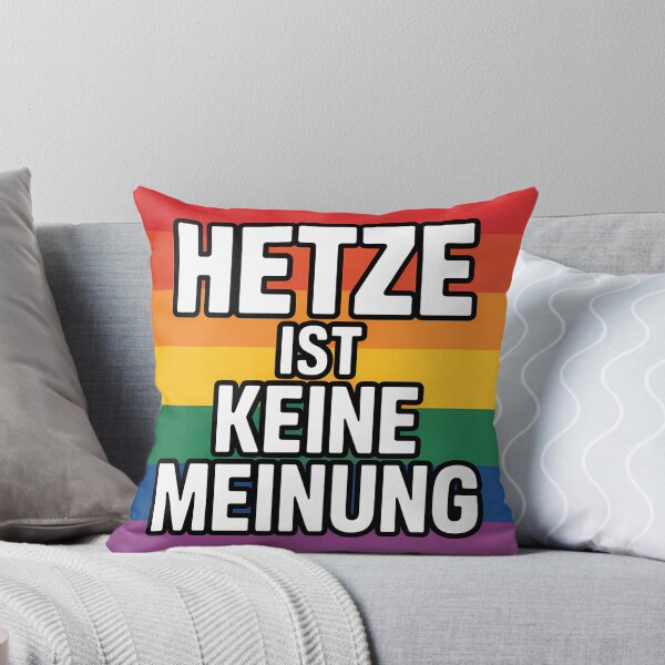 Item preview, Hetze ist keine Meinung - Linke Antifa Sticker designed and sold by LoFizzy.