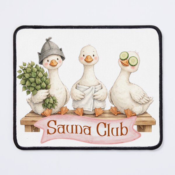Item preview, Cute Sauna Club Goose - Cold Plunge and Sauna Lover Watercolor designed and sold by Neurospicy Trolls.