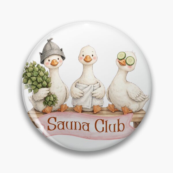 Item preview, Cute Sauna Club Goose - Cold Plunge and Sauna Lover Watercolor designed and sold by Neurospicy Trolls.