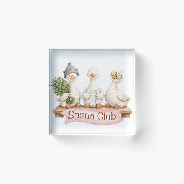 Item preview, Cute Sauna Club Goose - Cold Plunge and Sauna Lover Watercolor designed and sold by Neurospicy Trolls.
