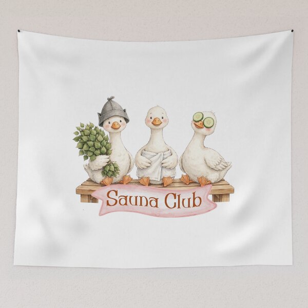 Item preview, Cute Sauna Club Goose - Cold Plunge and Sauna Lover Watercolor designed and sold by Neurospicy Trolls.