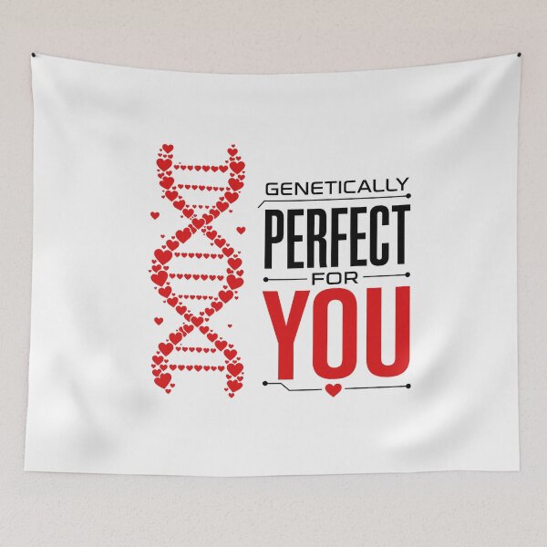 Item preview,  Genetically Perfect For You DNA Heart Love Valentine designed and sold by Aliplus+.