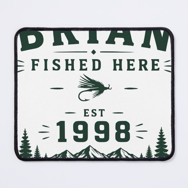 Item preview, Fished Here Vintage Fishing Lake Outdoor Design designed and sold by TeeVerse27.