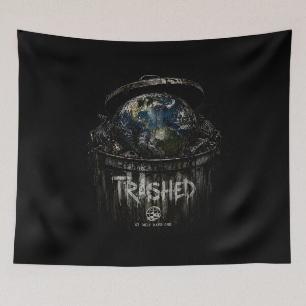Item preview, Planet Trash – Dark Art of Earth Discarded in a Bin designed and sold by alekachi.