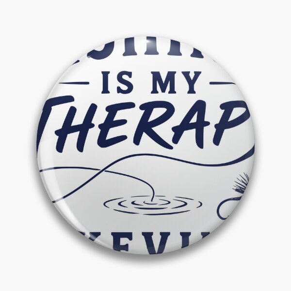 Item preview, Fishing Is My Therapy Angler Outdoor Adventure Design designed and sold by TeeVerse27.
