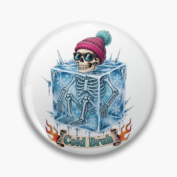 Item preview, Cold Bruh - Funny Cold Plunge Skeleton Ice Bath Lover designed and sold by Neurospicy Trolls.