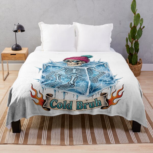 Item preview, Cold Bruh - Funny Cold Plunge Skeleton Ice Bath Lover designed and sold by Neurospicy Trolls.