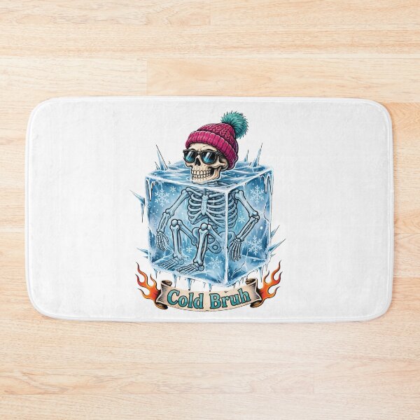 Item preview, Cold Bruh - Funny Cold Plunge Skeleton Ice Bath Lover designed and sold by Neurospicy Trolls.