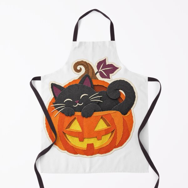 Item preview, Black Cat Asleep in a Halloween Jack O Lantern designed and sold by eignvalue.
