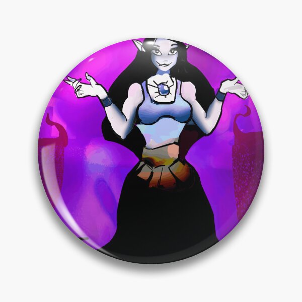 Item preview, Mystical Dark Elf Sorceress with Purple Aura designed and sold by Catsi-Nook-Art.