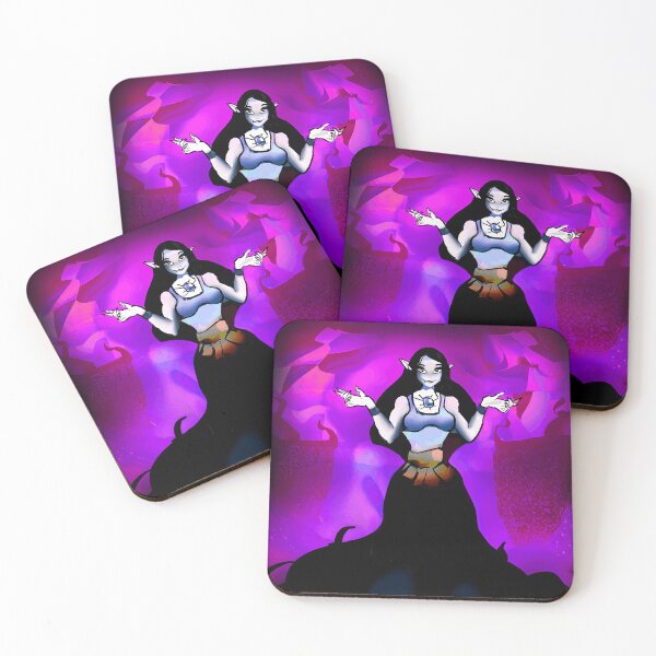Item preview, Mystical Dark Elf Sorceress with Purple Aura designed and sold by Catsi-Nook-Art.