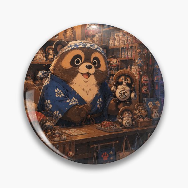 Item preview, Tanuki Japanese Souvenir  Shop - Japanese Folklore designed and sold by CzipipitoStudio.