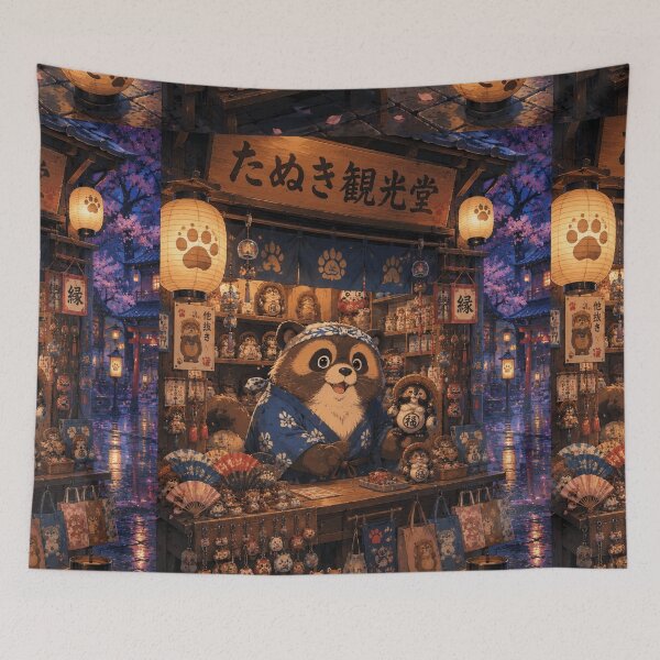 Item preview, Tanuki Japanese Souvenir  Shop - Japanese Folklore designed and sold by CzipipitoStudio.
