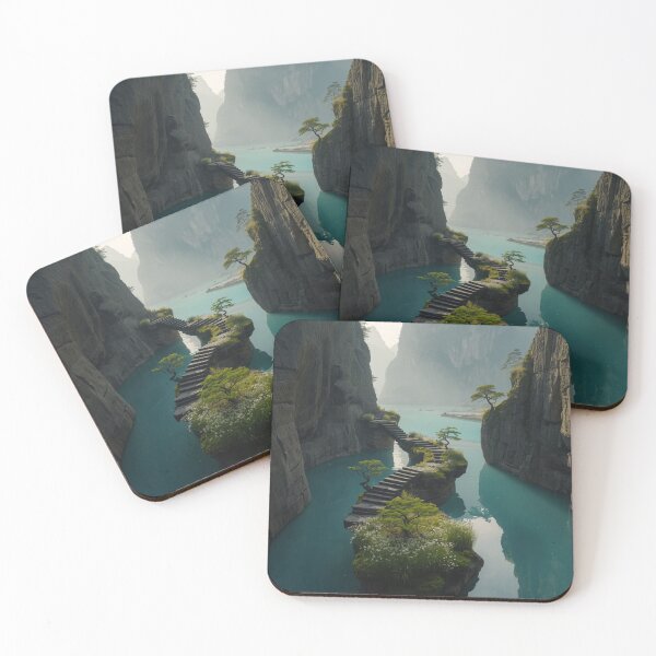 Item preview, The Garden Between Waters | Luxury Nature Wall Art designed and sold by VeloraNature.