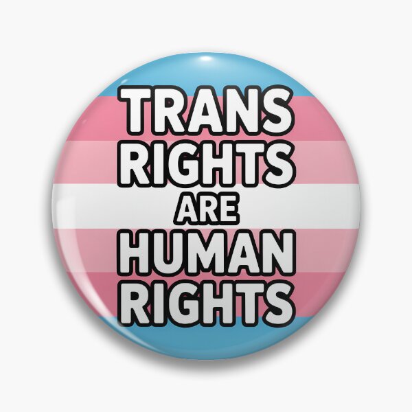 Item preview, Trans right are human rights - Left Politics Migration Sticker designed and sold by LoFizzy.
