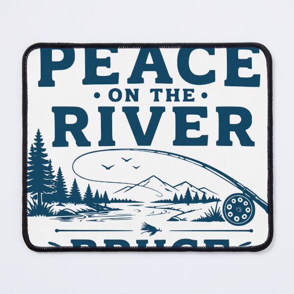 Item preview, Find Peace On The River Fly Fishing Outdoor Design designed and sold by TeeVerse27.