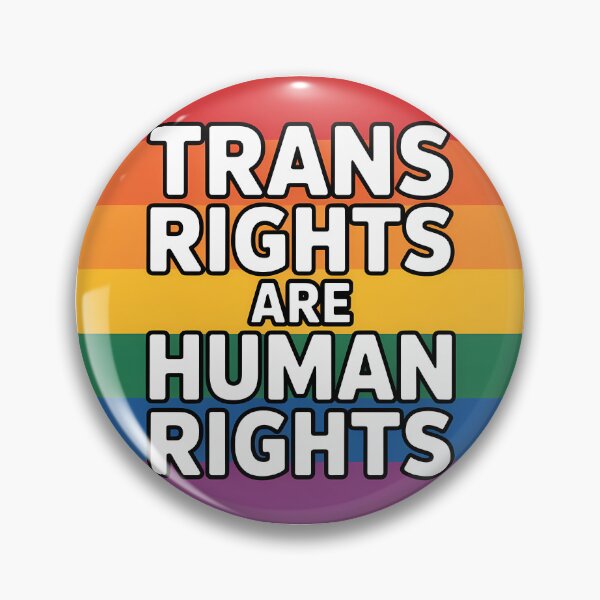 Item preview, Trans right are human rights - Left Politics Migration Sticker designed and sold by LoFizzy.