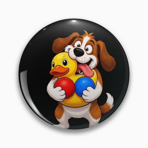 Item preview, Excited Dog Squeaky Toy Overload Funny Design designed and sold by BoyleDesignShop.