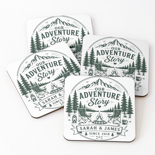 Item preview, Our Adventure Story Camping Outdoor Family Design designed and sold by TeeVerse27.