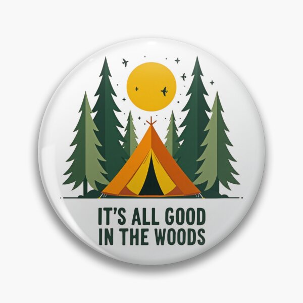 Item preview, It's All Good In The Woods Vintage Camping Design designed and sold by GabeMountainArt.