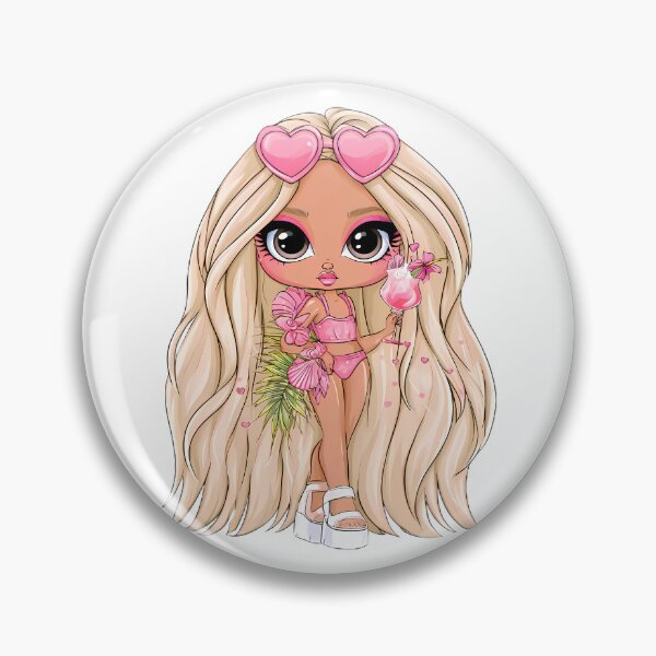 Item preview, Glamorous Big-Eyed Fashion Doll designed and sold by Retro Whimsy.