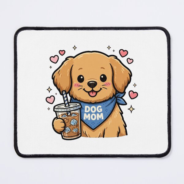 Item preview, Dog Mom With Iced Coffee - Cute Golden Retriever Dog Mom Life designed and sold by FBA.