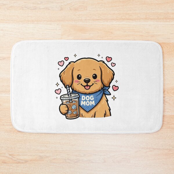 Item preview, Dog Mom With Iced Coffee - Cute Golden Retriever Dog Mom Life designed and sold by FBA.