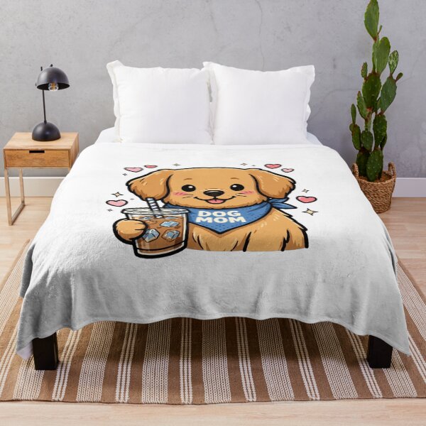 Item preview, Dog Mom With Iced Coffee - Cute Golden Retriever Dog Mom Life designed and sold by FBA.