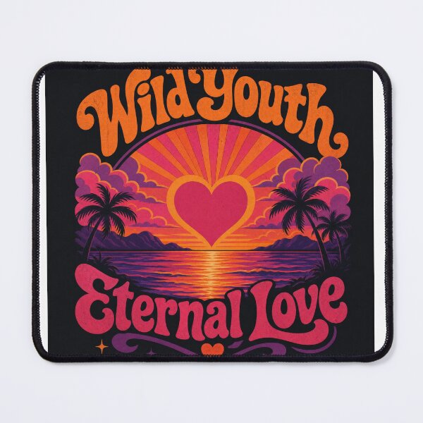 Item preview, : Wild Youth Eternal Love Retro Sunset Tropical Heart designed and sold by Aliplus+.