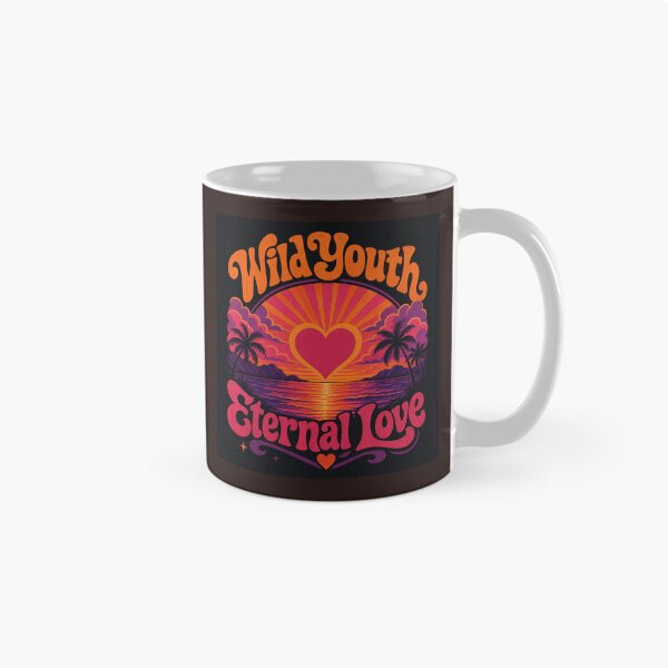 Item preview, : Wild Youth Eternal Love Retro Sunset Tropical Heart designed and sold by Aliplus+.
