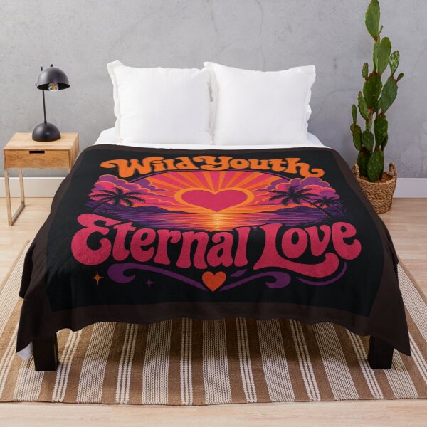 Item preview, : Wild Youth Eternal Love Retro Sunset Tropical Heart designed and sold by Aliplus+.