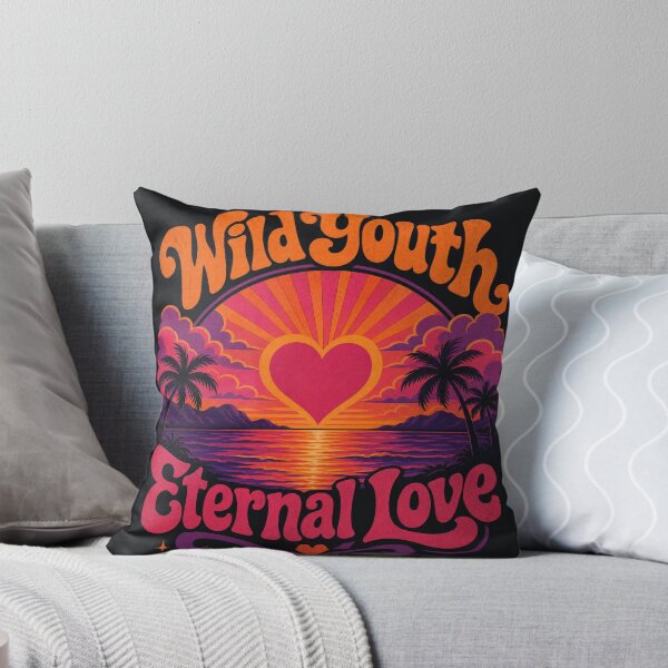 Item preview, : Wild Youth Eternal Love Retro Sunset Tropical Heart designed and sold by Aliplus+.