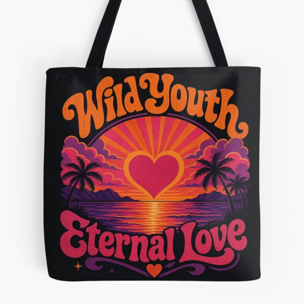 Item preview, : Wild Youth Eternal Love Retro Sunset Tropical Heart designed and sold by Aliplus+.