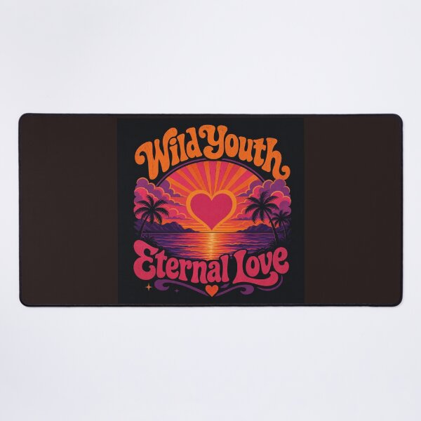 Item preview, : Wild Youth Eternal Love Retro Sunset Tropical Heart designed and sold by Aliplus+.