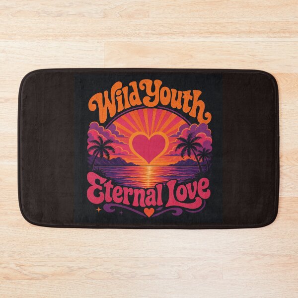 Item preview, : Wild Youth Eternal Love Retro Sunset Tropical Heart designed and sold by Aliplus+.
