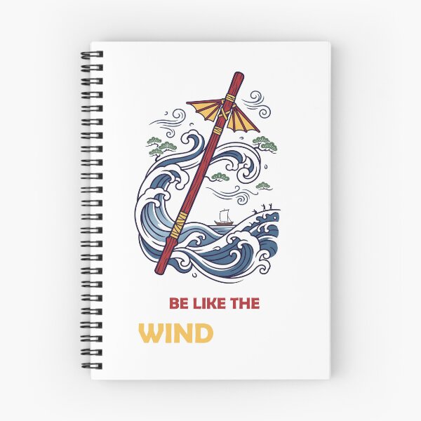 Item preview, Be Like The Wind - Minimalist Air Glider & Waves T-Shirt designed and sold by fowzi shokri.