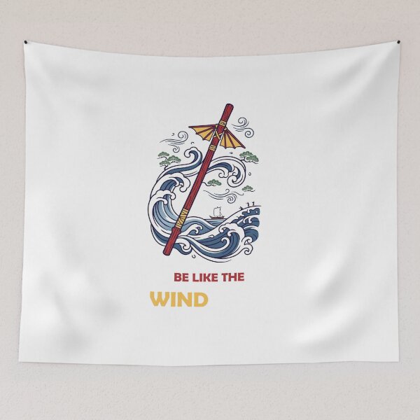Item preview, Be Like The Wind - Minimalist Air Glider & Waves T-Shirt designed and sold by fowzi shokri.