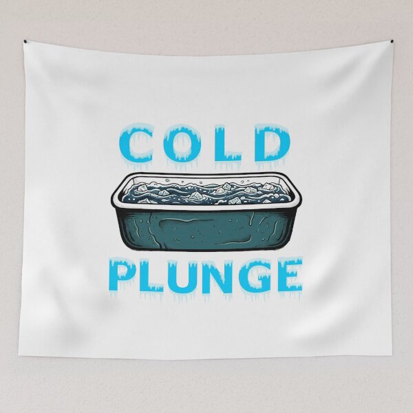 Item preview, Cold Plunge - Ice Bath Tub Frozen Letters Winter Swimming designed and sold by Neurospicy Trolls.