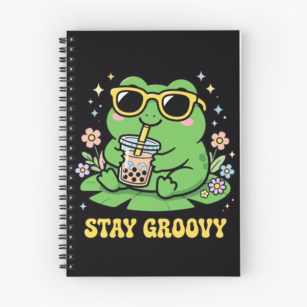 Item preview, Stay Groovy Frog Funny Boba Tea Frog Sunglasses Cute Sticker designed and sold by Fulaly.