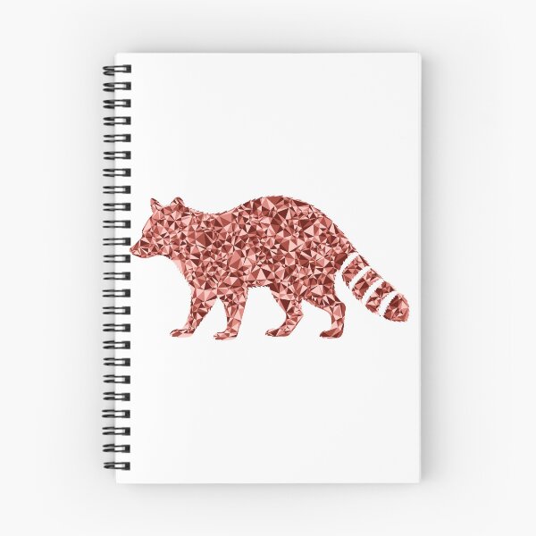 Item preview, Raccoon Red Triangular Mosaic Silhouette Design designed and sold by DymondDesigns.