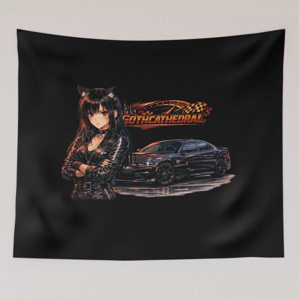 Item preview, Catgirl Anime Circuit Collection Challenger SRT Hellcat designed and sold by GothCatHedral.