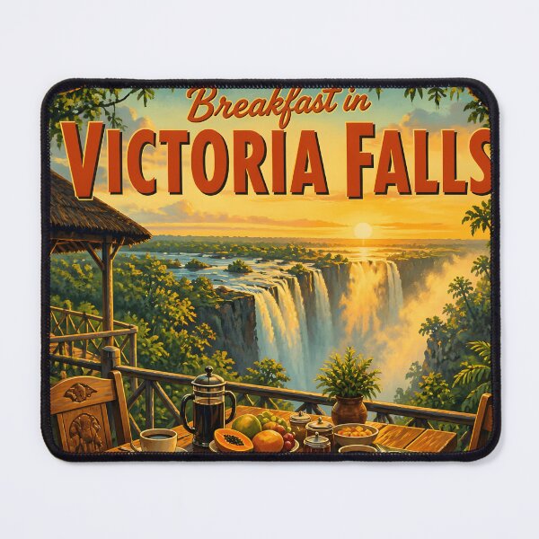 Item preview, Victoria Falls Zimbabwe at Breakfast - Scenic Travel Destinations designed and sold by LSVart.