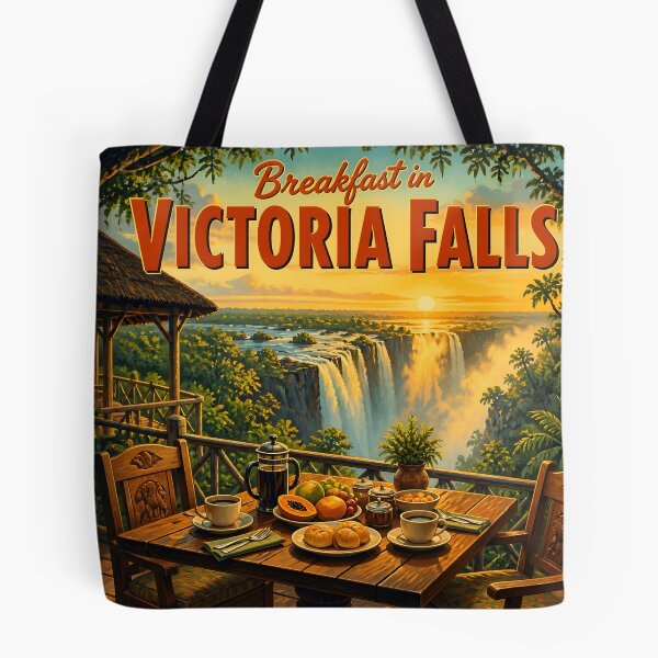 Item preview, Victoria Falls Zimbabwe at Breakfast - Scenic Travel Destinations designed and sold by LSVart.