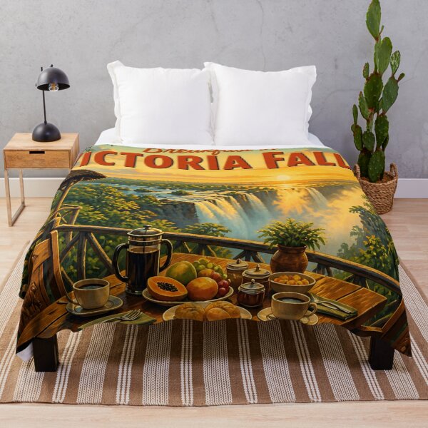 Item preview, Victoria Falls Zimbabwe at Breakfast - Scenic Travel Destinations designed and sold by LSVart.