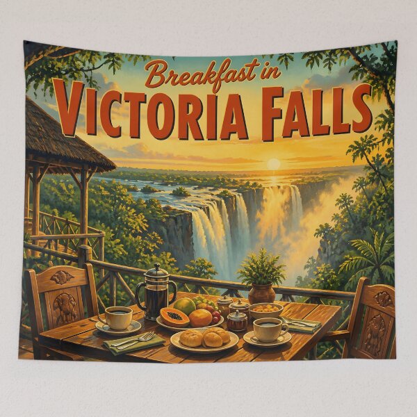 Item preview, Victoria Falls Zimbabwe at Breakfast - Scenic Travel Destinations designed and sold by LSVart.