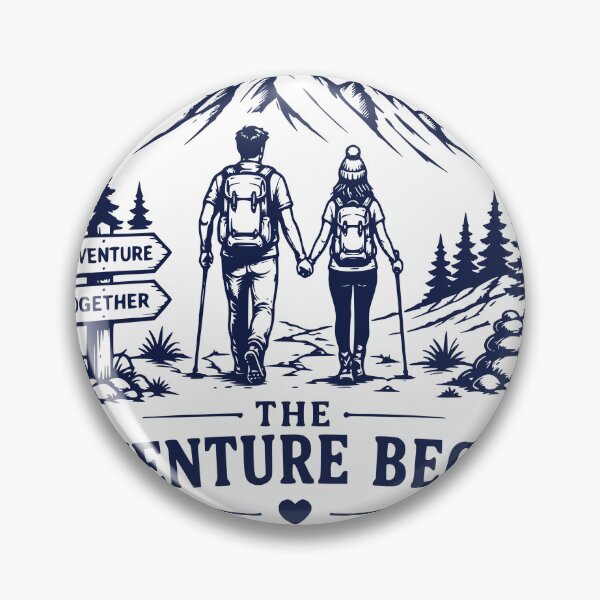 Item preview, The Adventure Begins Camping Outdoor Couple Design designed and sold by TeeVerse27.