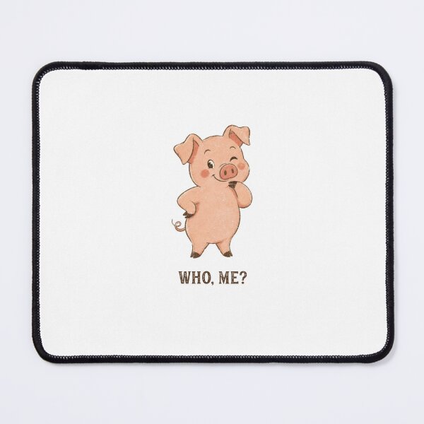 Item preview, Funny Innocent Little Pig Asks Who Me designed and sold by AntiqueImages.